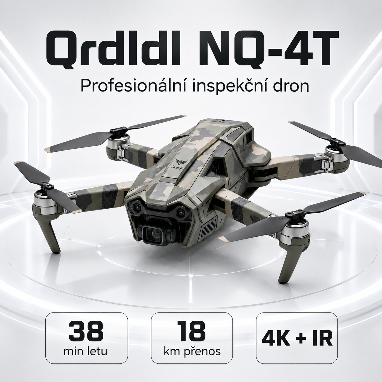 Qrdldl NQ-4T – Profesionální inspekční dron s termovizí a 4K kamerou