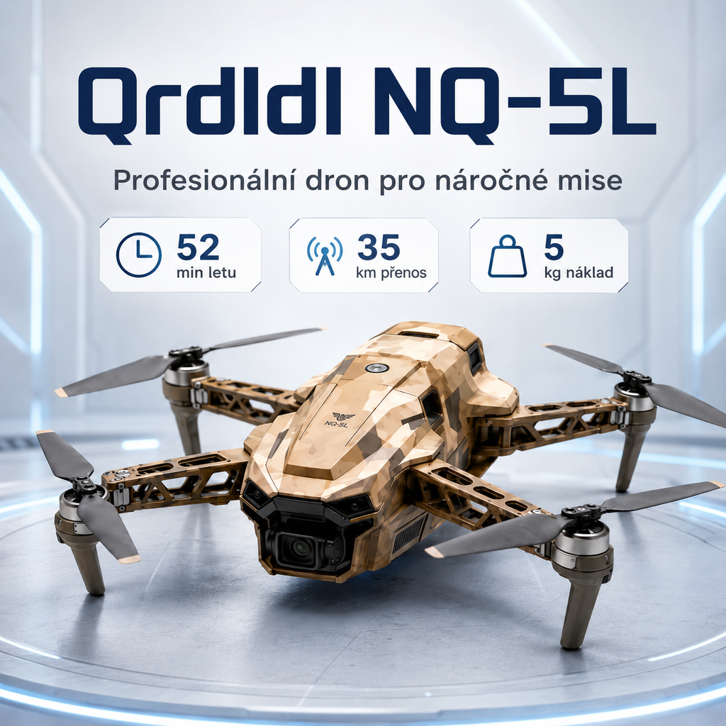 Qrdldl NQ-5L – Profesionální dron s dlouhým doletem, vysokou nosností a 4K kamerou